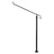 Black Iron Railings For Steps Floor Mounted Handrail With Installation Kit For Outdoor Stairs 12 St 10