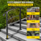 Matte Black Wrought Iron Stair Rail 3Step Handrail With Installation Kit For Outdoor Steps Decks 2