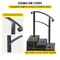 Matte Black Wrought Iron Stair Rail 3Step Handrail With Installation Kit For Outdoor Steps Decks 3