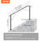Flexible Porch Railing Black Transitional Handrails For Concrete Steps Or Wooden Stairs 45 Step Mat 7