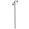 Single Post Handrail Wrought Iron Post Mount Step Grab Rail Fits 1 Or 2 Steps GroundMounted Long Po 8