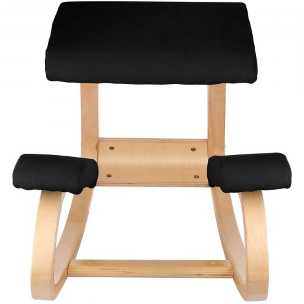 Wooden Ergonomic Kneeling Chair With Memory Seat Cushion Posture Correcting Rocking Knee Stool For  8