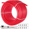 500ft Red PEX Pipe, 5/8" Oxygen Barrier Tubing for Radiant Floor Heating | Flexible, Corrosion-Resistant Plumbing