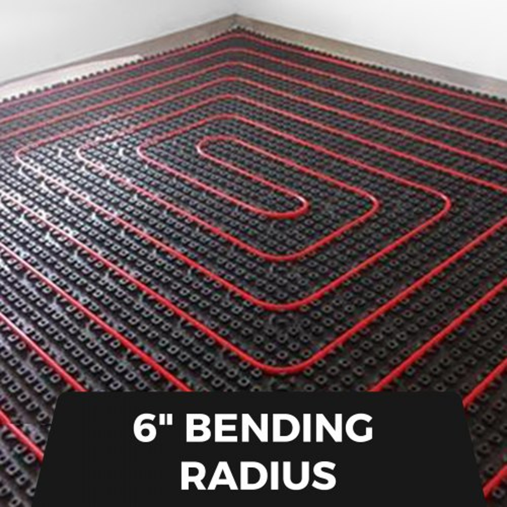 500ft Red PEX Pipe, 5/8" Oxygen Barrier Tubing for Radiant Floor Heating | Flexible, Corrosion-Resistant Plumbing