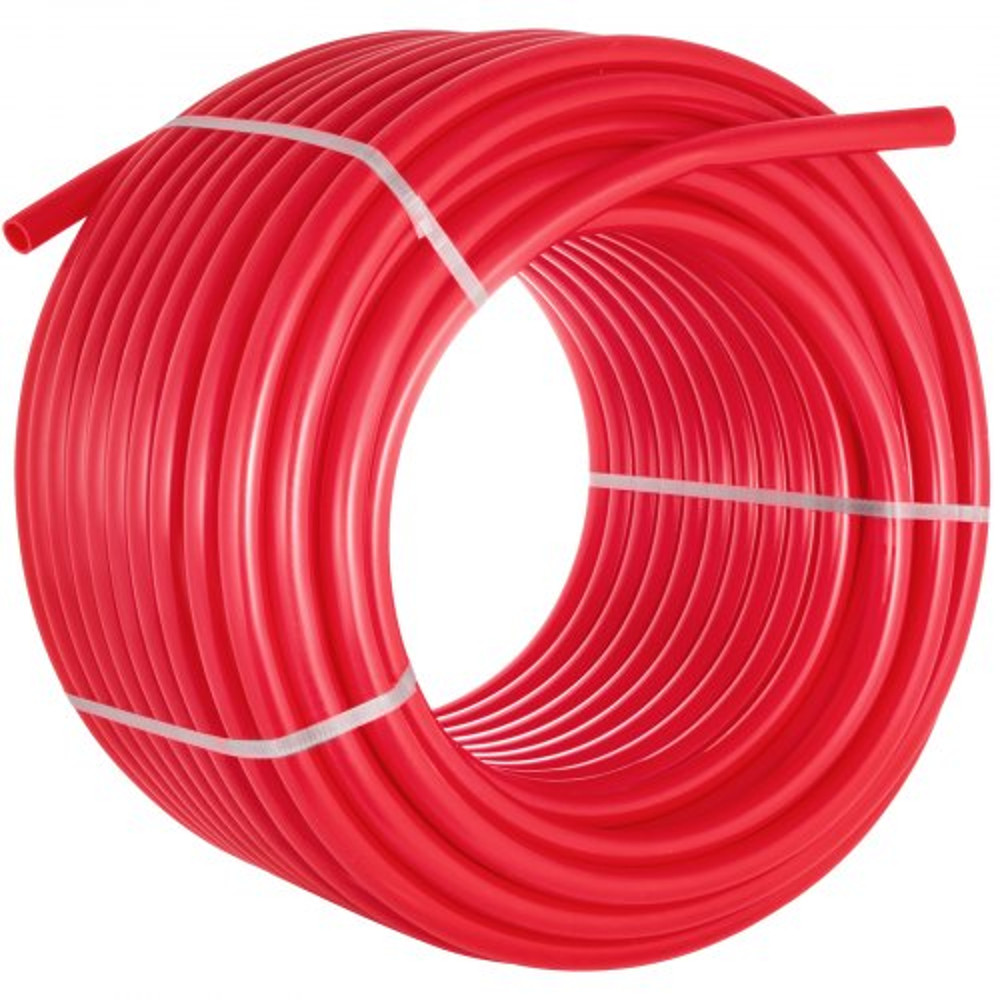 500ft Red PEX Pipe, 5/8" Oxygen Barrier Tubing for Radiant Floor Heating | Flexible, Corrosion-Resistant Plumbing