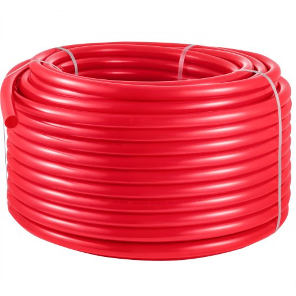 500ft Red PEX Pipe, 5/8" Oxygen Barrier Tubing for Radiant Floor Heating | Flexible, Corrosion-Resistant Plumbing