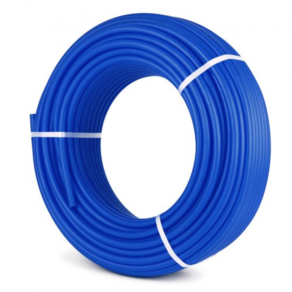 3/4" x 300ft Blue PEX-B Tubing, Non-Oxygen Barrier PEX Pipe for Hot & Cold Water Plumbing, Radiant Floor Heating