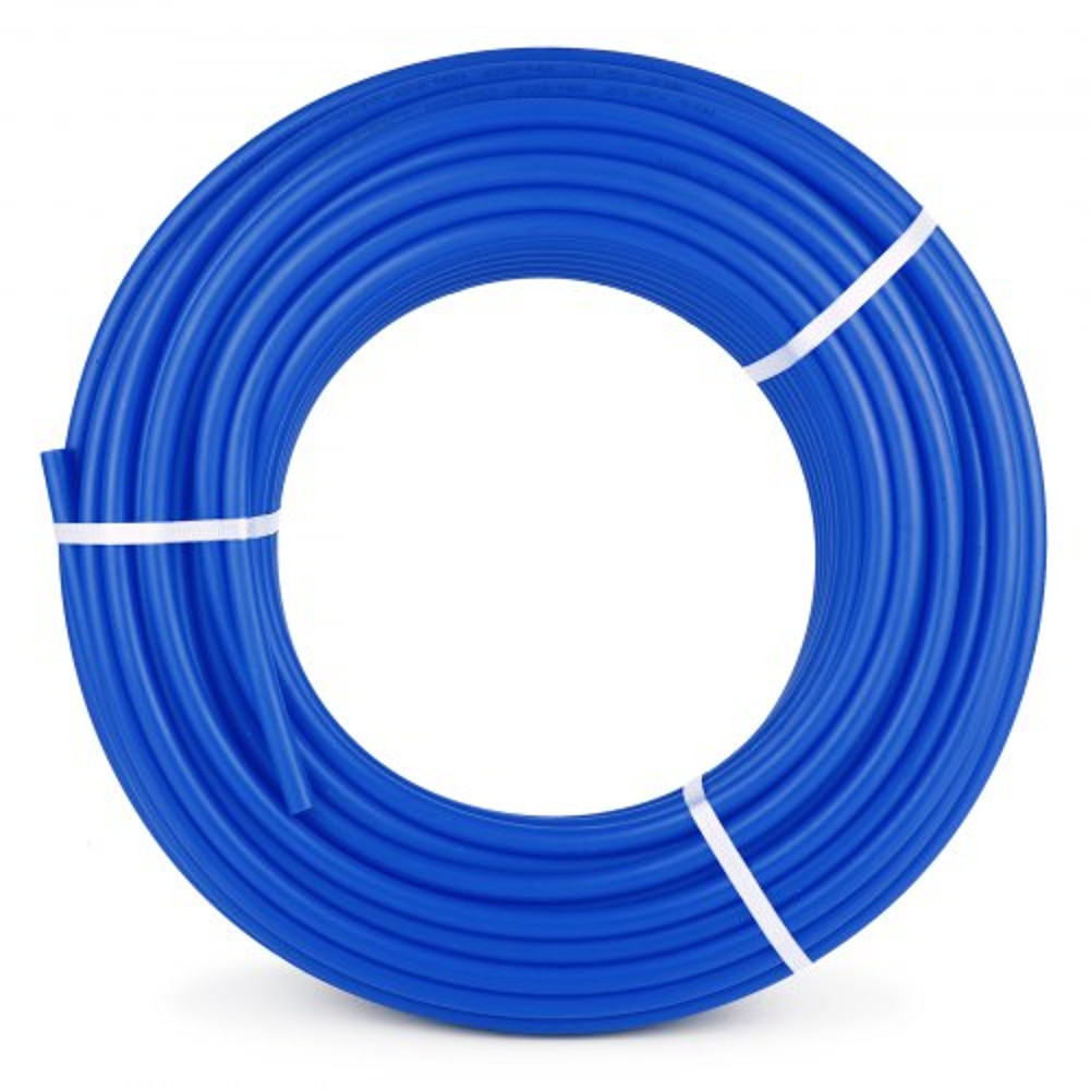 3/4" x 300ft Blue PEX-B Tubing, Non-Oxygen Barrier PEX Pipe for Hot & Cold Water Plumbing, Radiant Floor Heating