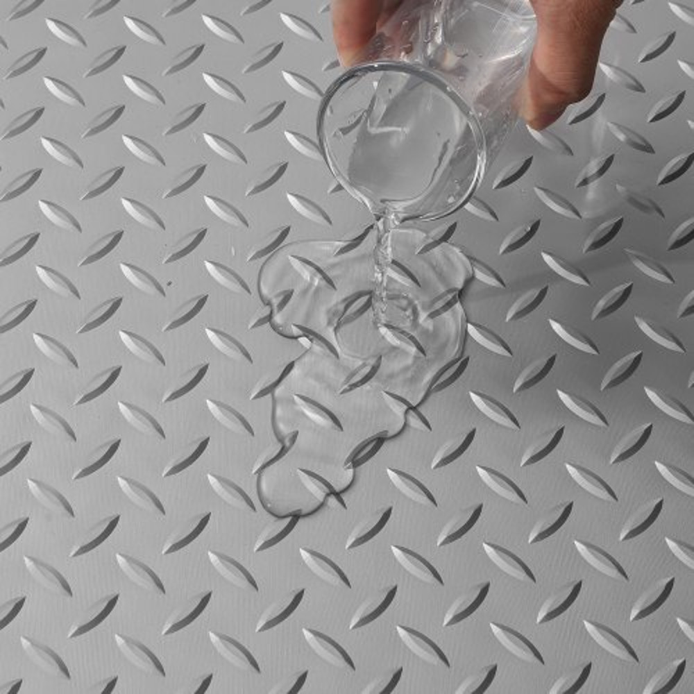 25mm Thickness Silver Garage Flooring Mat Roll HeavyDuty PVC Floor Mats For Under Cars Trailers  Gy 9