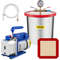 3Gallon Vacuum Chamber  36 CFM Vacuum Pump Kit Heavy Duty HVAC System With Manifold Gauge And Hose 1