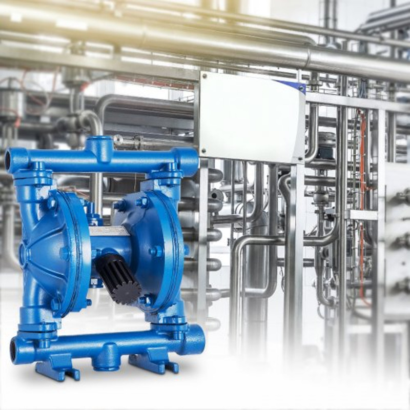 12 Nitrile Diaphragm Pneumatic Transfer Pump For Petroleum Diesel  Low Viscosity Fluids 12 GPM Cast 0