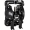 QBY425L1Inch35 Nitrile Diaphragm Pump 1Inch Inlet Outlet 35 GPM Max 120PSI Aluminum Alloy Construct 1