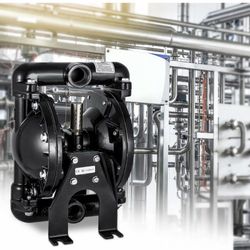 qby4-25l-1inch-35 nitrile diaphragm pump, 1-inch inlet outlet, 35 gpm max 120psi, aluminum alloy construction