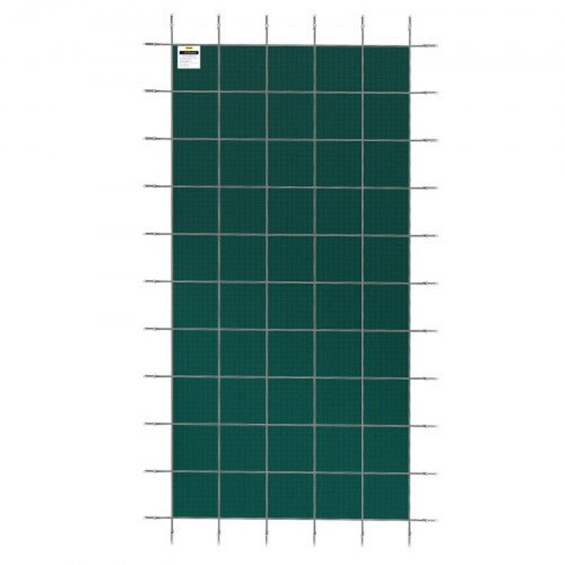 Durable Green Mesh Rectangle Inground Safety Pool Cover HeavyDuty Winter Safety Cover For Swimming  8