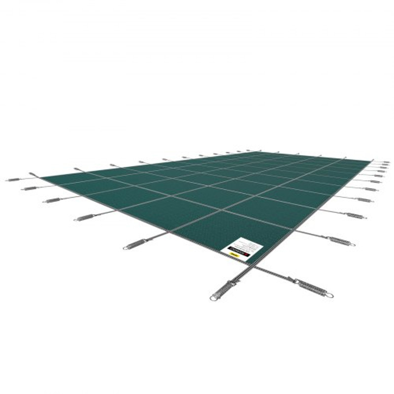 Durable Green Mesh Rectangle Inground Safety Pool Cover HeavyDuty Winter Safety Cover For Swimming  7