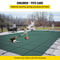 20x40ft Green Mesh Pool Cover with 4x8ft Center & End Steps, Solid Winter Safety Cover for Inground Swimming Pools
