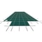 20x40ft Green Mesh Pool Cover with 4x8ft Center & End Steps, Solid Winter Safety Cover for Inground Swimming Pools