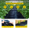 20Year Heavy Duty PP Landscape Fabric Premium Woven Weed Barrier For Outdoor Garden Lawn Driveway 3