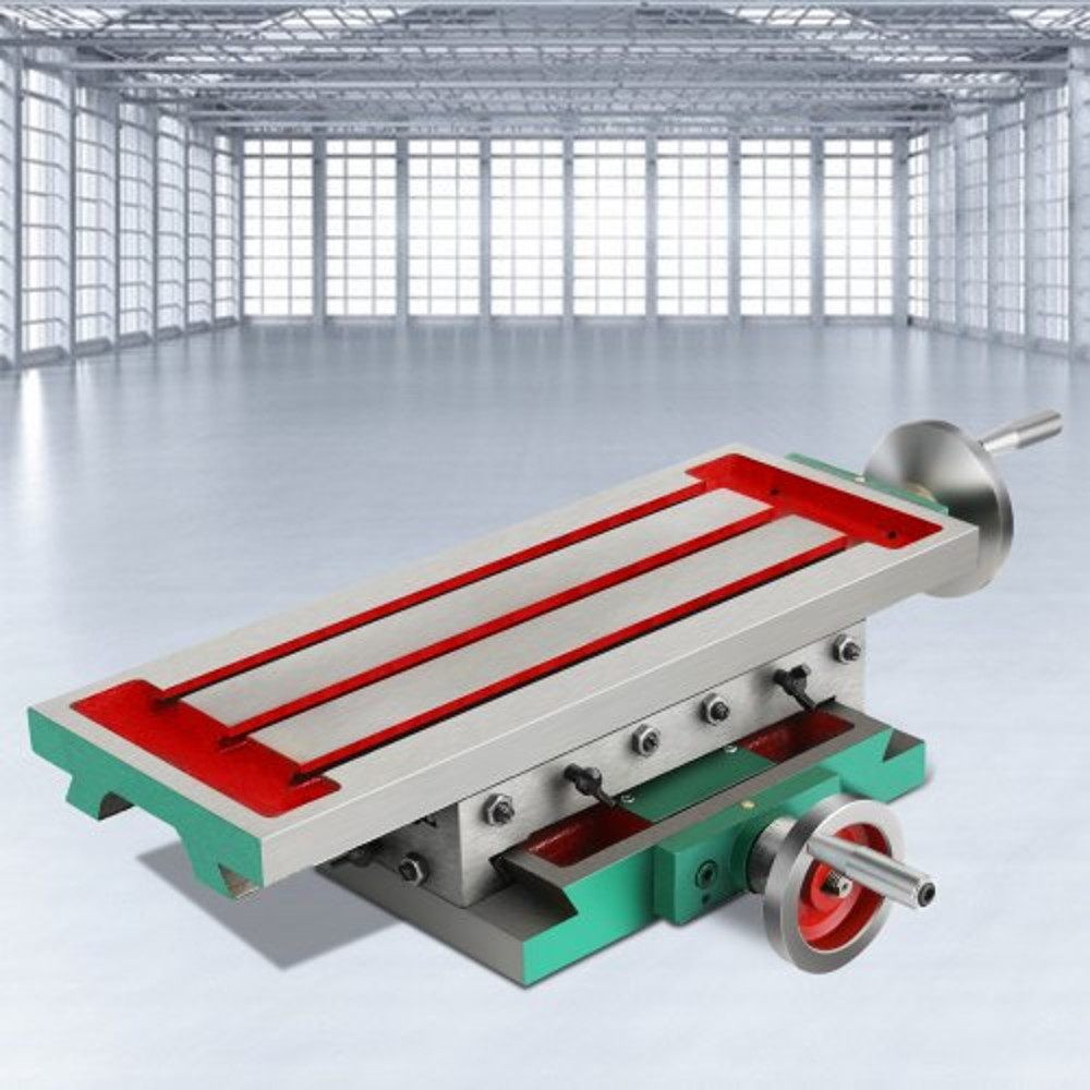 Multifunction Milling Working Table Heavy-Duty Structure, Axis Compound Cross Slide Bench Drill Vise Fixture for Milling