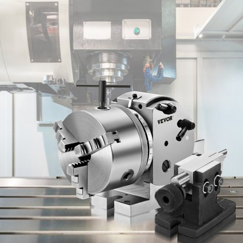 Precision BS0 Dividing Head For Milling Machine Jaw Chuck Rotary Table Set With Tailstock Semi Univ 6
