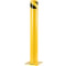 Steel Safety Bollard, Yellow Powder-Coated Pipe Barrier with Anchor Bolts, Ideal Safety Barrier Bollard for Parking