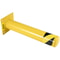 Steel Safety Bollard, Yellow Powder-Coated Pipe Barrier with Anchor Bolts, Ideal Safety Barrier Bollard for Parking