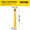 Heavy-Duty Steel Safety Bollard, Yellow Powder Coat Pipe Safety Barrier with Anchor Bolts, Ideal for High-Traffic Zones