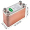 60 Plates Brazed Plate Heat Exchanger 316L Stainless Steel 12 BSP FPT Ports EATB12 For Beer Wort C 8