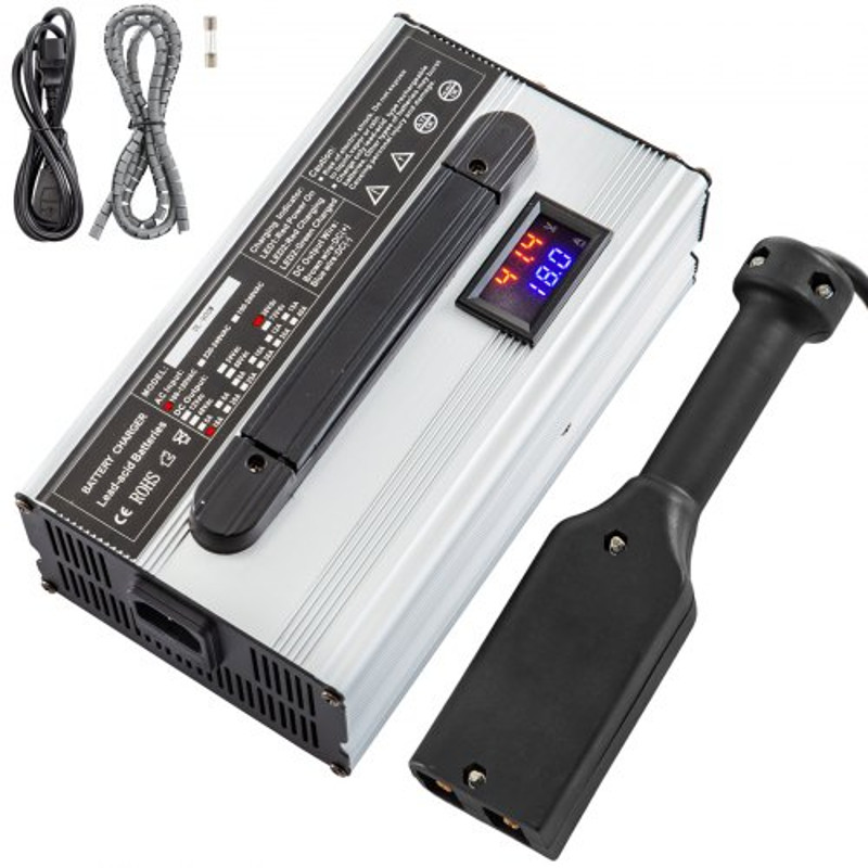 36V 18A Golf Cart Battery Charger, Powerwise Plug with LED Indicator Lights | 110V Club Car Charger for EZ Go & Yamaha