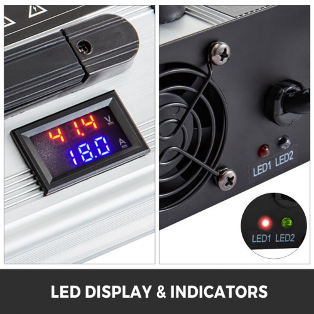 36V 18A Golf Cart Battery Charger, Powerwise Plug with LED Indicator Lights | 110V Club Car Charger for EZ Go & Yamaha