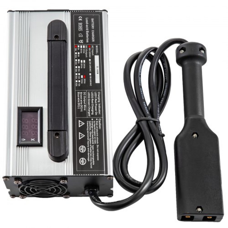 36V 18A Golf Cart Battery Charger, Powerwise Plug with LED Indicator Lights | 110V Club Car Charger for EZ Go & Yamaha