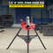 Portable 6 Tripod Pipe Chain Vise Stand Steel Legs Rubber Mounts  Large Base For Stability 2