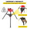 Portable 6 Tripod Pipe Chain Vise Stand Steel Legs Rubber Mounts  Large Base For Stability 4