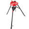 Portable 6 Tripod Pipe Chain Vise Stand Steel Legs Rubber Mounts  Large Base For Stability 8