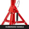 Industrial Pipe Jack Stand, 2500LB Capacity Welding Stand with 4-Ball V-Head, Adjustable Height 24" to 43"
