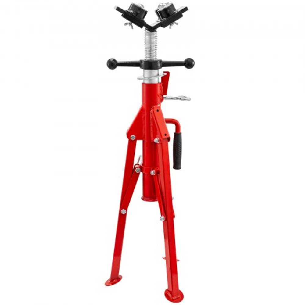 Industrial Pipe Jack Stand, 2500LB Capacity Welding Stand with 4-Ball V-Head, Adjustable Height 24" to 43"