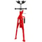 Industrial Pipe Jack Stand, 2500LB Capacity Welding Stand with 4-Ball V-Head, Adjustable Height 24" to 43"
