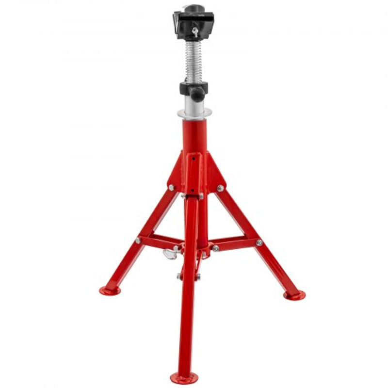 Industrial Pipe Jack Stand, 2500LB Capacity Welding Stand with 4-Ball V-Head, Adjustable Height 24" to 43"