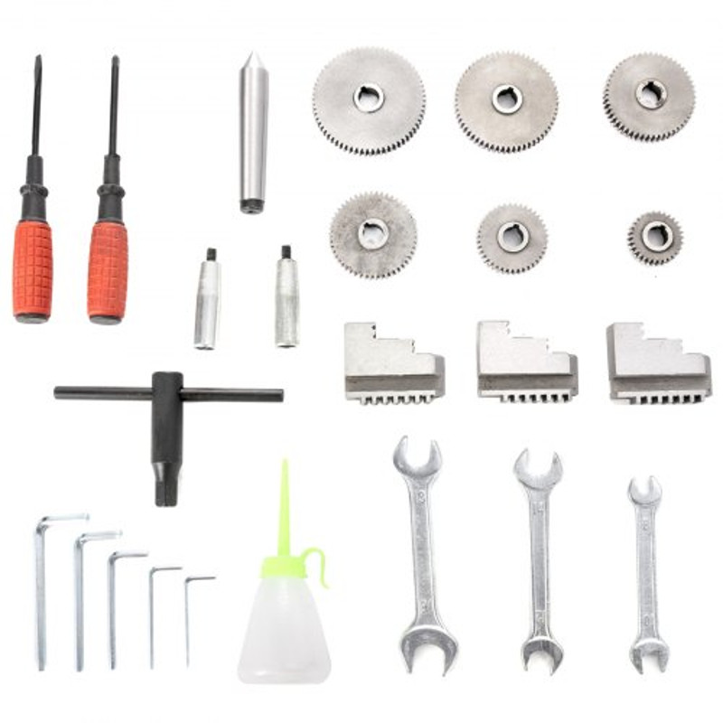 220 X 750MM Mini Metal Lathe 1100W Variable Speed Bench Lathe With LED Display For Precision Turnin 7