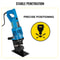 900W Hydraulic Hole Punch Machine, 10-Ton Metal Puncher with 5 Standard Dies for Steel, Iron & Aluminum Plates