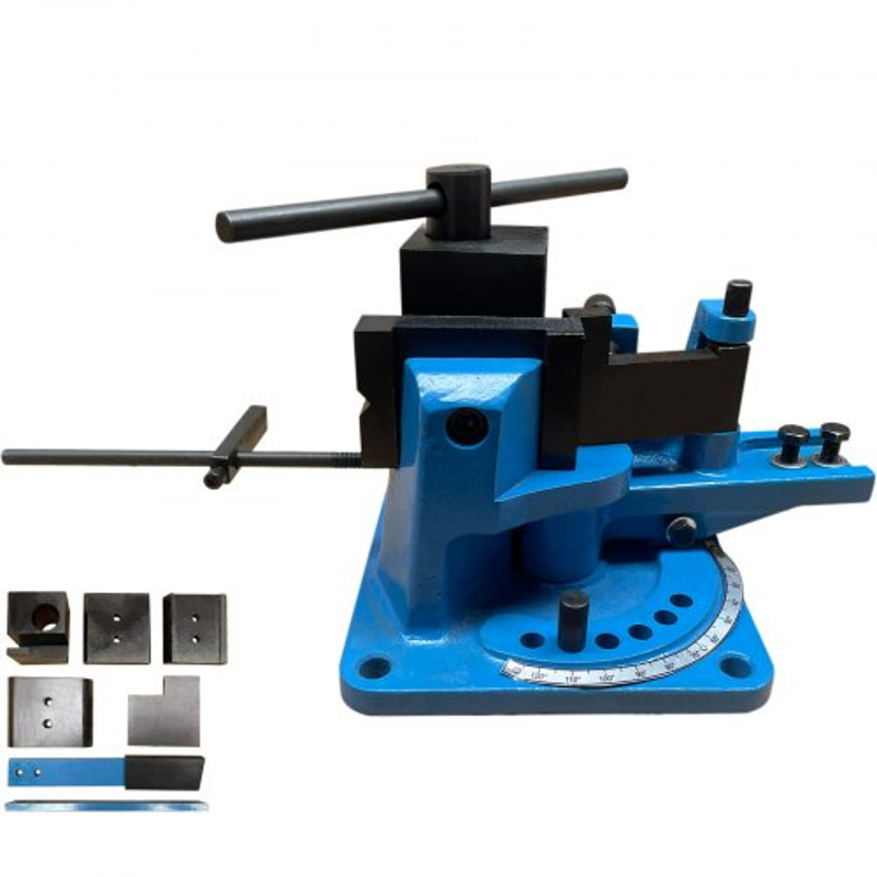 Heavy-Duty UB Universal Metal Bender, Manual Rebar, Angle Iron, Round & Flat Steel Strip Bending Tool, Detachable Lever
