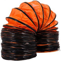 durable pvc flexible duct hosing exhaust fan, industrial orange vent hose for ventilation, fume extraction, air movement