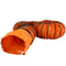 Durable PVC Flexible Duct Hosing Exhaust Fan, Industrial Orange Vent Hose for Ventilation, Fume Extraction, Air Movement