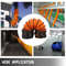PVC Flexible Ducting Hose, Ventilation Tube for Exhaust Fan & Utility Blower, Flame Retardant Industrial Air Duct Hose