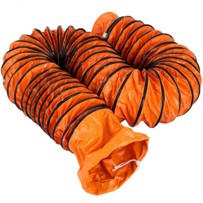 PVC Flexible Ducting Hose, Ventilation Tube for Exhaust Fan & Utility Blower, Flame Retardant Industrial Air Duct Hose