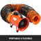 PVC Flexible Ducting Hose for Utility Blower Exhaust Fan, Heavy Duty HVAC Vent Hose for Industrial Ventilation