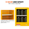 Safety Cabinet, Flammable Storage Cabinet with Adjustable Shelf, Galvanized Steel, Leak-Proof Design for Garage