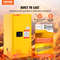 Adjustable Shelf Flammable Storage Cabinet, Galvanized Steel Safety Cabinet for Flammable Liquids, Commercial & Home Use