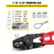Hand Swager Crimper, Swaging Tool Cavity, Long Handle Wire Rope Crimping Tool for Copper & Aluminum Oval Stop Sleeves