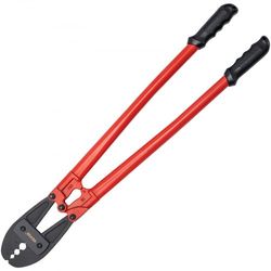 hand swager crimper tool, wire rope crimping tool for sleeves, long handle swaging tool for copper & aluminum cables